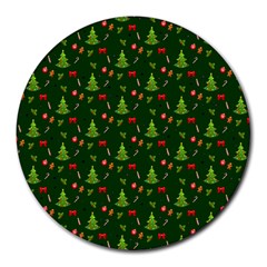 Christmas Pattern Round Mousepads