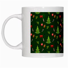 Christmas Pattern White Mugs by Valentinaart