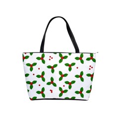 Christmas Pattern Shoulder Handbags by Valentinaart