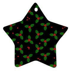 Christmas Pattern Star Ornament (two Sides) by Valentinaart