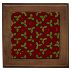 Christmas Pattern Framed Tiles by Valentinaart