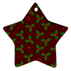 Christmas Pattern Ornament (star) by Valentinaart