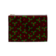 Christmas Pattern Cosmetic Bag (medium)  by Valentinaart