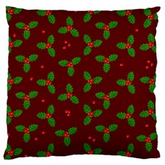 Christmas Pattern Large Cushion Case (one Side) by Valentinaart