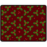 Christmas pattern Double Sided Fleece Blanket (Medium)  58.8 x47.4  Blanket Back