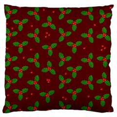 Christmas Pattern Large Flano Cushion Case (one Side) by Valentinaart