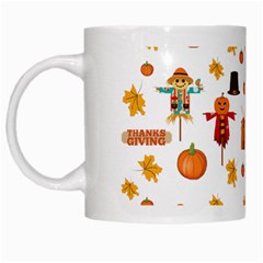 Thanksgiving White Mugs by Valentinaart