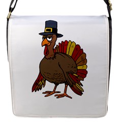 Thanksgiving Turkey  Flap Messenger Bag (s) by Valentinaart