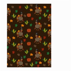 Thanksgiving Turkey  Small Garden Flag (two Sides) by Valentinaart