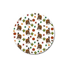 Thanksgiving turkey  Magnet 3  (Round)