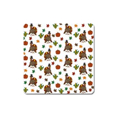 Thanksgiving turkey  Square Magnet