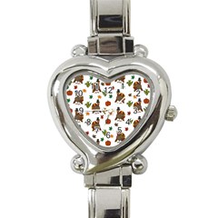 Thanksgiving turkey  Heart Italian Charm Watch