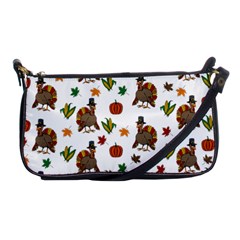 Thanksgiving Turkey  Shoulder Clutch Bags by Valentinaart