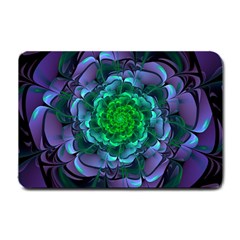 Beautiful Purple & Green Aeonium Arboreum Zwartkop Small Doormat  by jayaprime