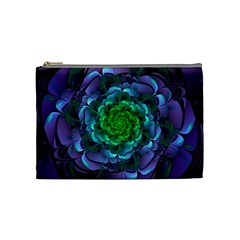 Beautiful Purple & Green Aeonium Arboreum Zwartkop Cosmetic Bag (medium)  by jayaprime