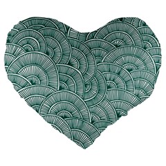 Design Art Wesley Fontes Large 19  Premium Heart Shape Cushions