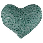 Design Art Wesley Fontes Large 19  Premium Heart Shape Cushions Back