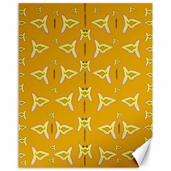 Fishes Talking About Love And   Yellow Stuff Canvas 11  X 14   by pepitasart