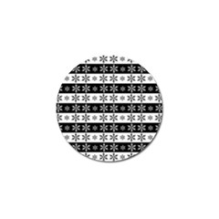 Snowflakes - Christmas Pattern Golf Ball Marker (10 Pack) by Valentinaart