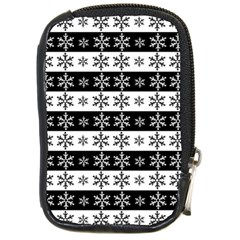 Snowflakes - Christmas Pattern Compact Camera Cases by Valentinaart