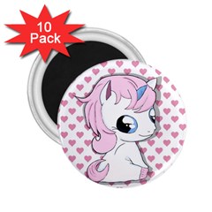 Baby Unicorn 2 25  Magnets (10 Pack) 