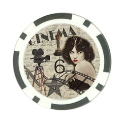 Vintage Cinema Poker Chip Card Guard by Valentinaart