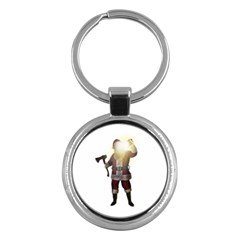 Santa Killer Key Chains (round)  by Valentinaart