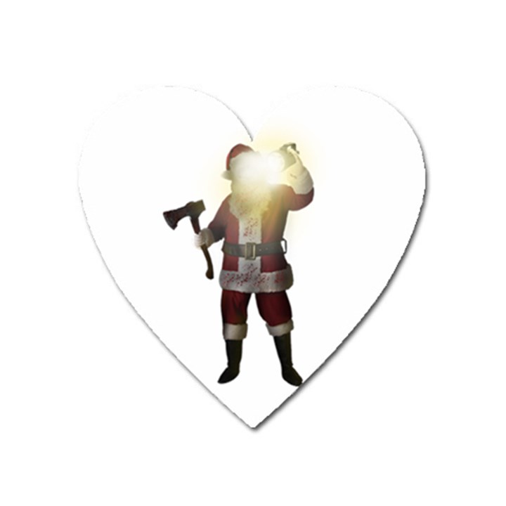 Santa Killer Heart Magnet