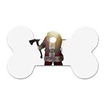 Santa Killer Dog Tag Bone (Two Sides) Front