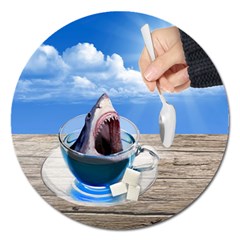 Cup Of Tea Magnet 5  (round)