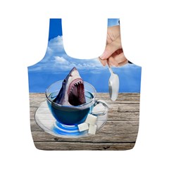 Cup Of Tea Full Print Recycle Bags (m) 