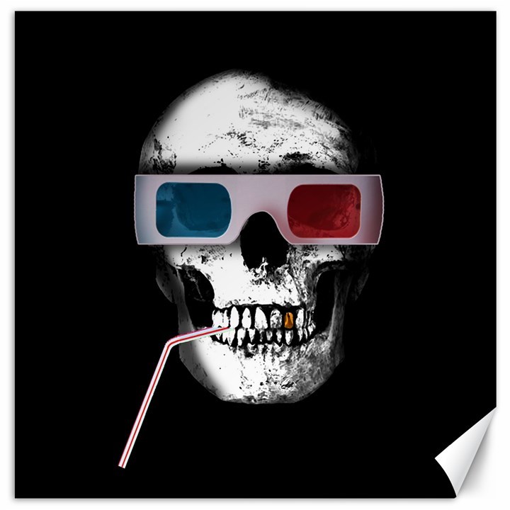 Cinema Skull Canvas 20  x 20  