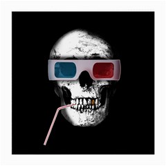 Cinema Skull Medium Glasses Cloth by Valentinaart