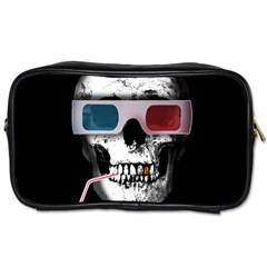 Cinema Skull Toiletries Bags by Valentinaart