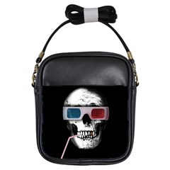 Cinema Skull Girls Sling Bags by Valentinaart