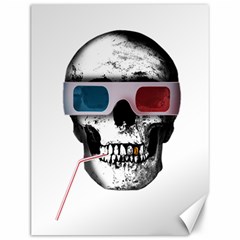 Cinema Skull Canvas 12  X 16   by Valentinaart