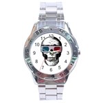 Cinema Skull Stainless Steel Analogue Watch Front