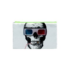 Cinema Skull Cosmetic Bag (xs) by Valentinaart
