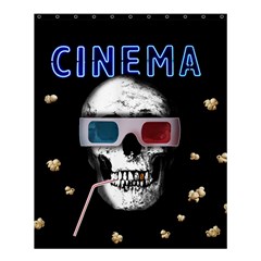 Cinema Skull Shower Curtain 60  X 72  (medium)  by Valentinaart