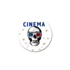 Cinema Skull Golf Ball Marker (4 Pack) by Valentinaart