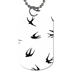 Black Bird Fly Sky Dog Tag (two Sides)