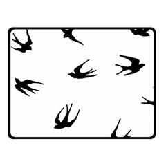 Black Bird Fly Sky Fleece Blanket (small)