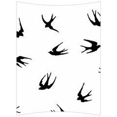 Black Bird Fly Sky Back Support Cushion by Alisyart