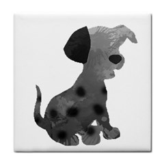 Dalmatian Inspired Silhouette Tile Coasters