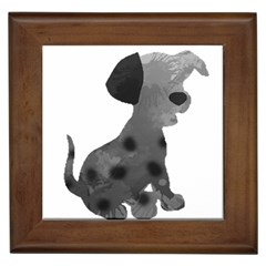 Dalmatian Inspired Silhouette Framed Tiles