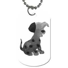 Dalmatian Inspired Silhouette Dog Tag (One Side)