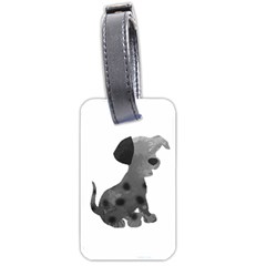 Dalmatian Inspired Silhouette Luggage Tags (One Side) 