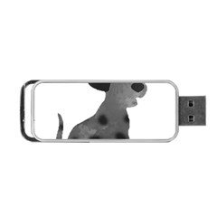 Dalmatian Inspired Silhouette Portable Usb Flash (one Side)