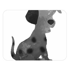 Dalmatian Inspired Silhouette Double Sided Flano Blanket (large)  by InspiredShadows