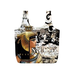 Cleopatra Full Print Recycle Bags (s)  by Valentinaart